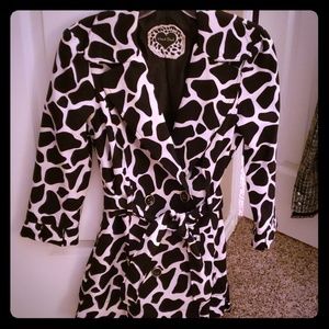 Giraffe trench coat